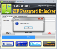 Appnimi ZIP Password Unlocker 3.2 screenshot. Click to enlarge!