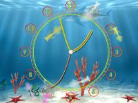 Aquarium Clock ScreenSaver 2.5 screenshot. Click to enlarge!
