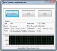 Ares Galaxy Acceleration Tool 3.4.0.0 screenshot. Click to enlarge!