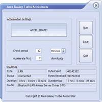 Ares Galaxy Turbo Accelerator 4.0.8 screenshot. Click to enlarge!