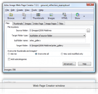 Arles Image Web Page Creator 9.5.1.3001 screenshot. Click to enlarge!