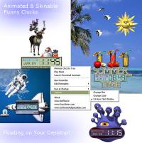 Art Plus Funny Clocks 2.0 screenshot. Click to enlarge!