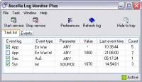 Ascella Log Monitor Plus 1.9.1 screenshot. Click to enlarge!