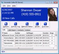 Ascendis Caller ID 3.0.0.0 screenshot. Click to enlarge!