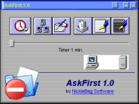 AskFirst 1.0 screenshot. Click to enlarge!