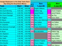 Assign Multiple Daily Tasks to 20 People 8.15 screenshot. Click to enlarge!