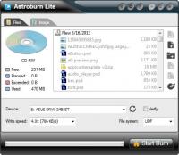 Astroburn Lite 2.0.0.0204 screenshot. Click to enlarge!