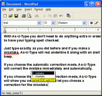Asutype Speller 3.1 screenshot. Click to enlarge!