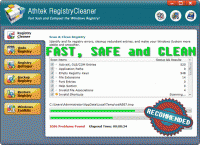 AthTek Registry Cleaner 2.0 screenshot. Click to enlarge!