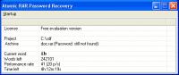 Atomic RAR Password Recovery 1.20 screenshot. Click to enlarge!
