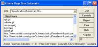Atomic WebPage Size Calculator 1.05 screenshot. Click to enlarge!