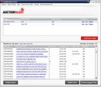 Auction Alert eBay Software 2.1.0 screenshot. Click to enlarge!