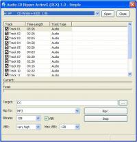 Audio CD Ripper OCX 2.0 screenshot. Click to enlarge!