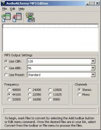 AudioAlchemy MP3 Edition 3.01 screenshot. Click to enlarge!