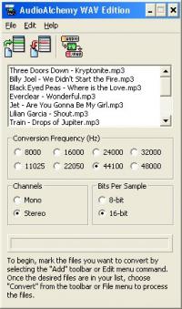 AudioAlchemy WAV Edition 3.0 screenshot. Click to enlarge!