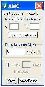Auto Mouse Clicker 1.0.1a screenshot. Click to enlarge!