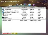 Auto Window Manager 1.5 screenshot. Click to enlarge!