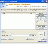 AutoCAD to PDF 2007.5 2010.5 screenshot. Click to enlarge!