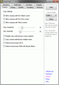 AutoClipX 3.5.2.0 screenshot. Click to enlarge!