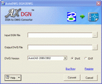 AutoDWG DGN2DWG 2.09 screenshot. Click to enlarge!