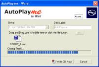 AutoPlay me for Word 5.0.2 screenshot. Click to enlarge!