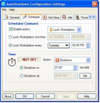 AutoShutdown 5.0 screenshot. Click to enlarge!
