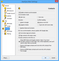 AweSync.Mail 1.5.0 screenshot. Click to enlarge!
