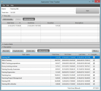 Awesome Time Tracker 0.2 Alpha screenshot. Click to enlarge!