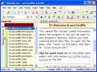 AZZ Cardfile 4.1.16 screenshot. Click to enlarge!