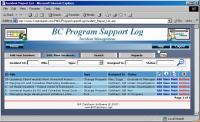 BC Program Support Log 8.0 screenshot. Click to enlarge!