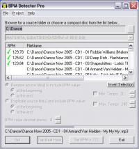 BPM DETECTOR PRO V1.02 screenshot. Click to enlarge!