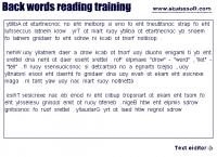 Back text reading 1 screenshot. Click to enlarge!