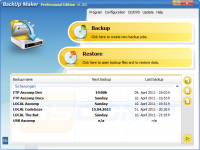 BackUp Maker 6.2 screenshot. Click to enlarge!