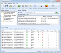 Backlink Monitor 5.1.0.9576 screenshot. Click to enlarge!