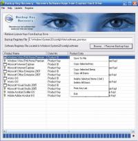 Backup Key Recovery 2.2.1 screenshot. Click to enlarge!