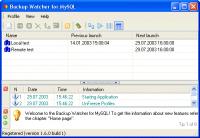 Backup Watcher for MySQL 1.9.8.9 screenshot. Click to enlarge!