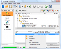 Backup4all Pro 4.8.289 screenshot. Click to enlarge!