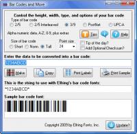 Bar Codes and More 7.2 screenshot. Click to enlarge!