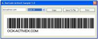 Barcode Label ActiveX (OCX) 1.0 screenshot. Click to enlarge!