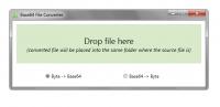 Base64 File Converter 1.0.0.0 Beta screenshot. Click to enlarge!