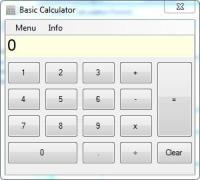 Basic Calculator 1.0.0 screenshot. Click to enlarge!