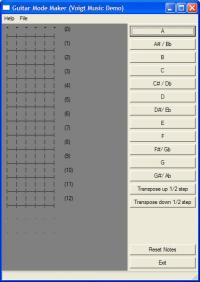 Bass Guitar Mode Maker 1.3 screenshot. Click to enlarge!