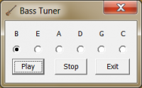 Bass Tuner 1.01 screenshot. Click to enlarge!