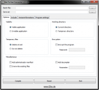Bat To Exe Converter 2.4.7 screenshot. Click to enlarge!
