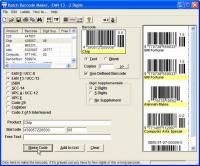 Batch Barcode Maker 3.97 screenshot. Click to enlarge!