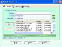 Batch Fax2Tif 3.00.908 screenshot. Click to enlarge!