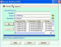 Batch WinFax2TIFF 3.00.0903 screenshot. Click to enlarge!