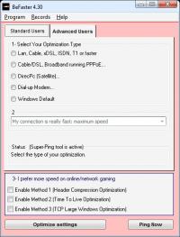 BeFaster 4.3 screenshot. Click to enlarge!