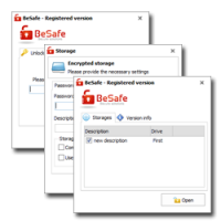 BeSafe Secure Drive 1.3.0 screenshot. Click to enlarge!