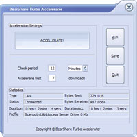 BearShare Turbo Accelerator 6.5.0 screenshot. Click to enlarge!